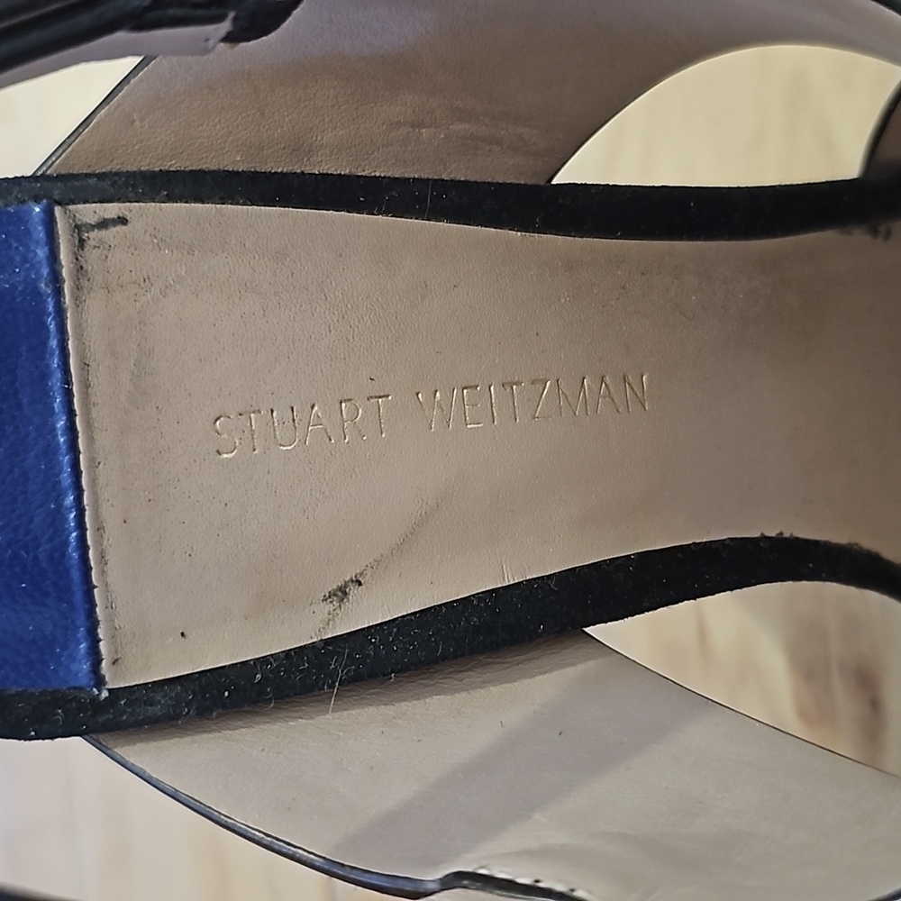 Black Suede Stuart Weitzman Platforms - image 2